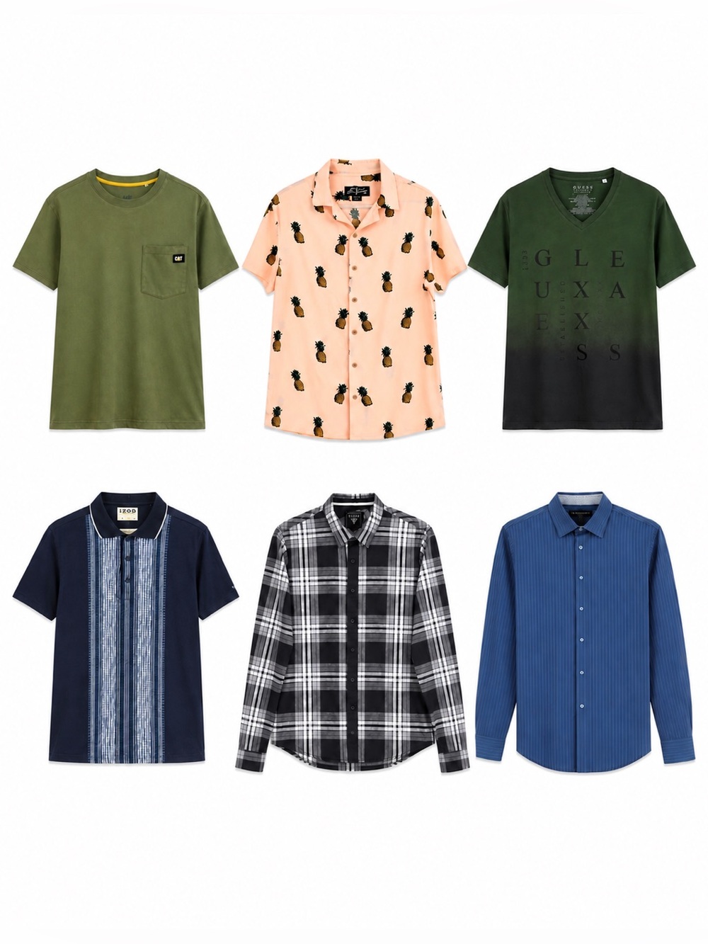 6 Piece Men's Size Small Multi Brand Shirt Bundle – GUC/EUC